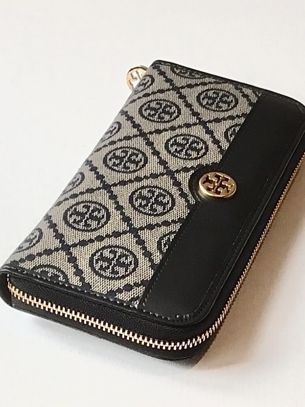 TORY BURCH MONOGRAM SIGNATURE LONG WALLET